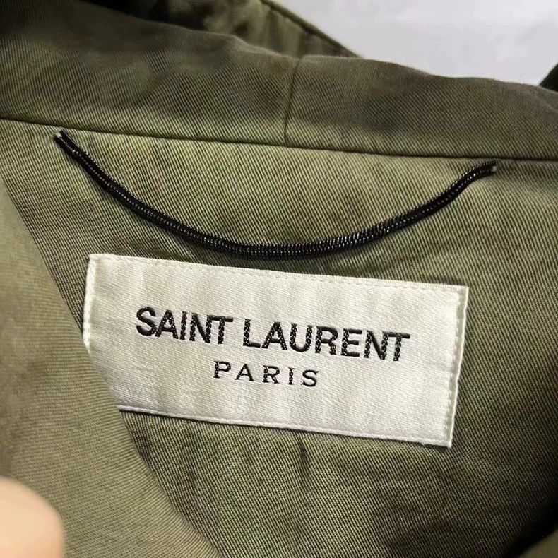 Saint Laurent Paris Saint Laurent Hooded Parka Jacket with Patches-dmc Size US M / EU 48-50 / 2 - 4 Thumbnail