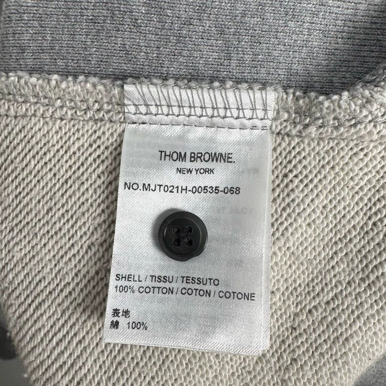 Thom Browne Thom Browne Gray Striped Sweatshirt-dmc Size US M / EU 48-50 / 2 - 5 Thumbnail