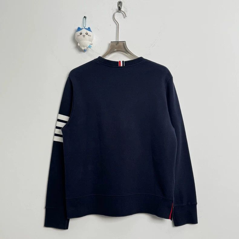 Thom Browne Thom Browne Navy Crewneck Sweatshirt-dmc Size US M / EU 48-50 / 2 - 4 Thumbnail