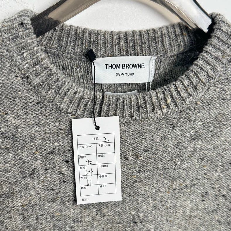 Thom Browne Thom Browne Grey Wool Sweater-dmc Size US M / EU 48-50 / 2 - 2 Thumbnail