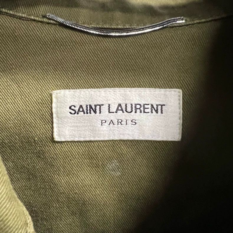 Saint Laurent Paris Saint Laurent Green Shark Print Collar Jacket-dmc Size US M / EU 48-50 / 2 - 3 Thumbnail