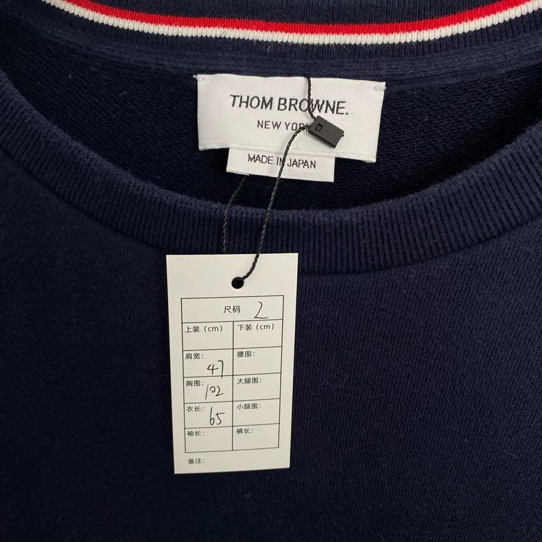 Thom Browne Thom Browne Navy Striped Sweatshirt-dmc Size US M / EU 48-50 / 2 - 2 Thumbnail