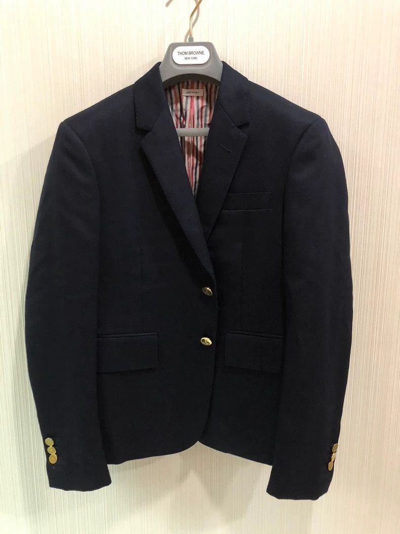 Thom Browne Thom Browne Suit Jacket in Navy Color-dmc Size US XS / EU 42 / 0 - 2 Thumbnail