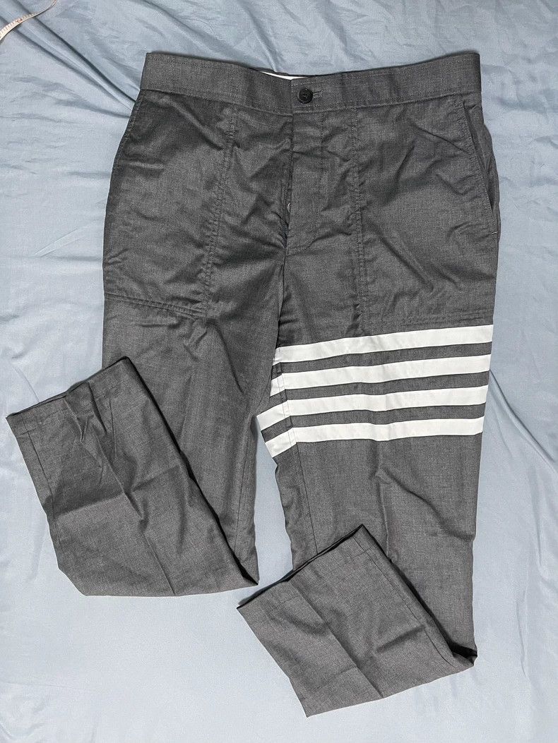 Thom Browne Thom Browne Gray Track Pants-dmc Size US 26 / EU 42 - 3 Thumbnail