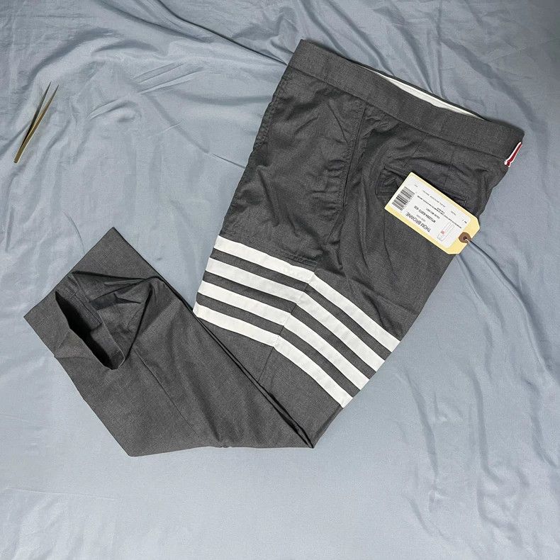 Thom Browne Thom Browne Gray Track Pants-dmc Size US 26 / EU 42 - 2 Thumbnail