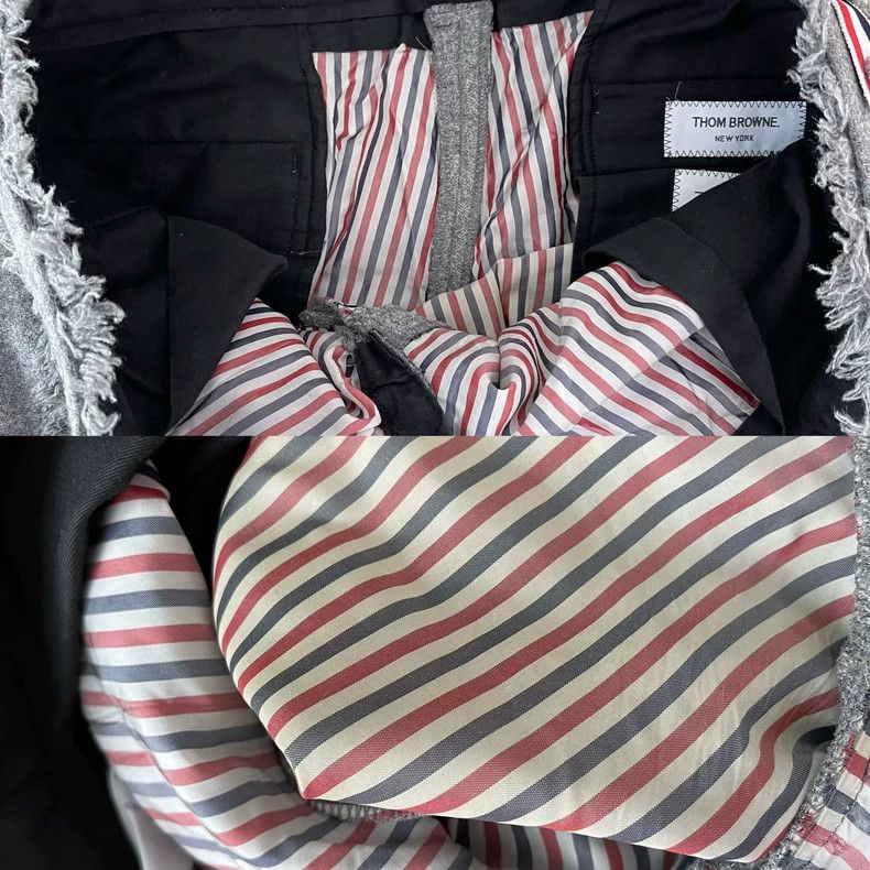 Thom Browne Thom Browne Frayed Edge Wool Trousers-dmc Size US 30 / EU 46 - 6 Thumbnail