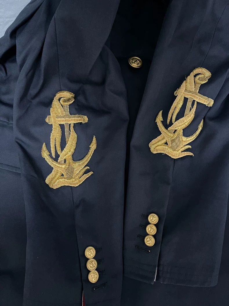 Thom Browne Thom Browne Anchor Embroidered Coat-dmc Size US S / EU 44-46 / 1 - 2 Thumbnail
