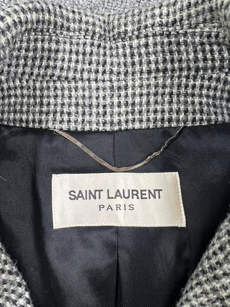 Saint Laurent Paris Saint Laurent Double-Breasted Houndstooth Coat-dmc Size US M / EU 48-50 / 2 - 4 Thumbnail