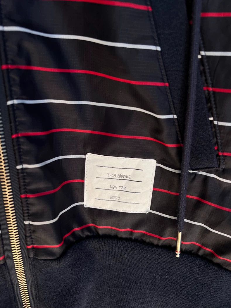 Thom Browne Thom Browne Striped Hooded Jacket-dmc Size US M / EU 48-50 / 2 - 3 Thumbnail