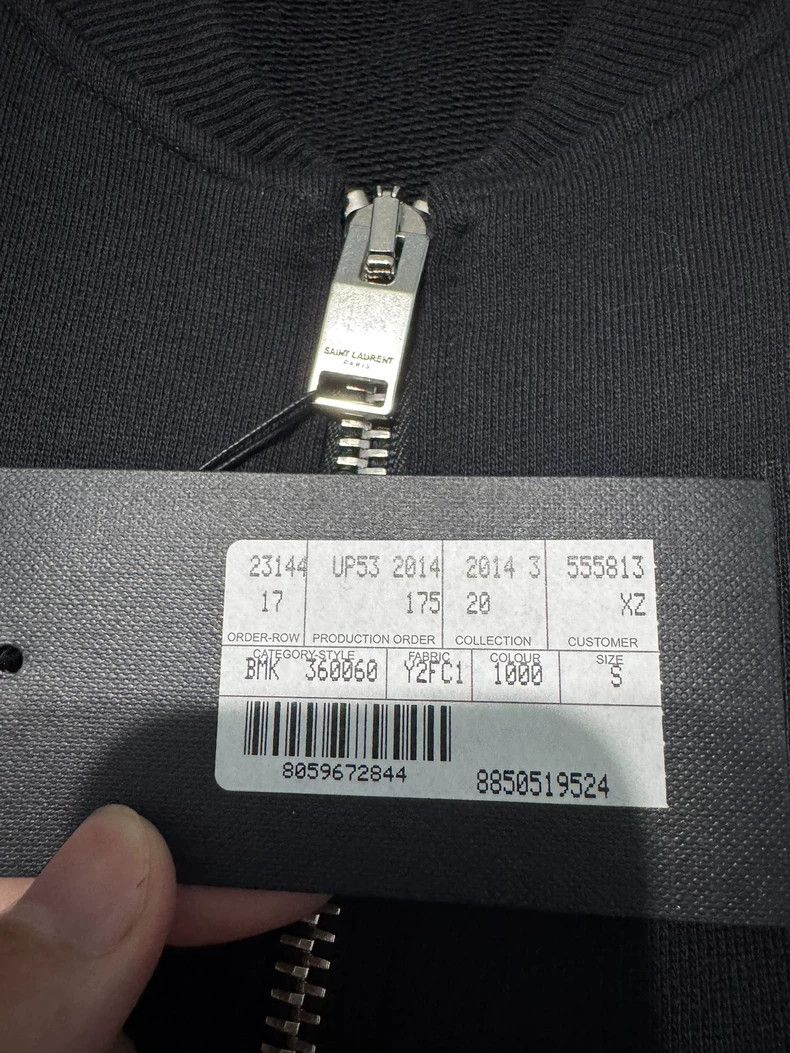 Saint Laurent Paris Saint Laurent Zip Jacket Size S-dmc Size US S / EU 44-46 / 1 - 3 Thumbnail