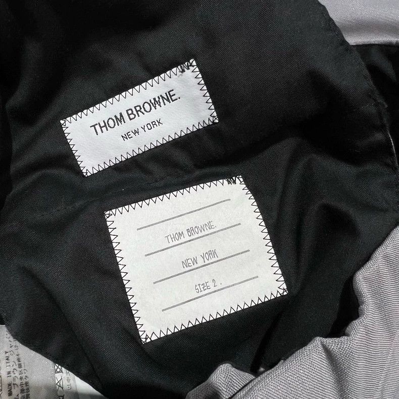 Thom Browne Gray Thom Browne Striped Trousers-dmc Size US 28 / EU 44 - 6 Thumbnail