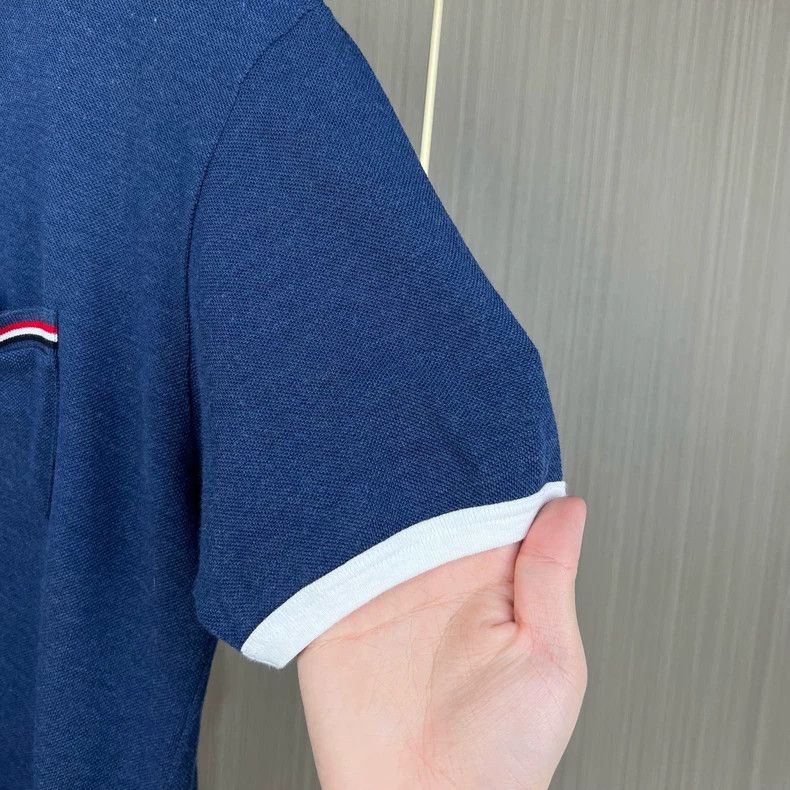 Thom Browne Thom Browne Blue Short Sleeve Polo Shirt-dmc Size US M / EU 48-50 / 2 - 4 Thumbnail
