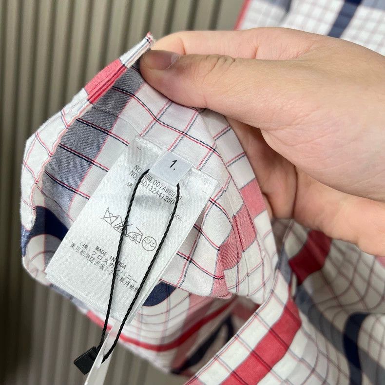 Thom Browne Thom Browne Red White Plaid Shirt-dmc Size US M / EU 48-50 / 2 - 7 Thumbnail