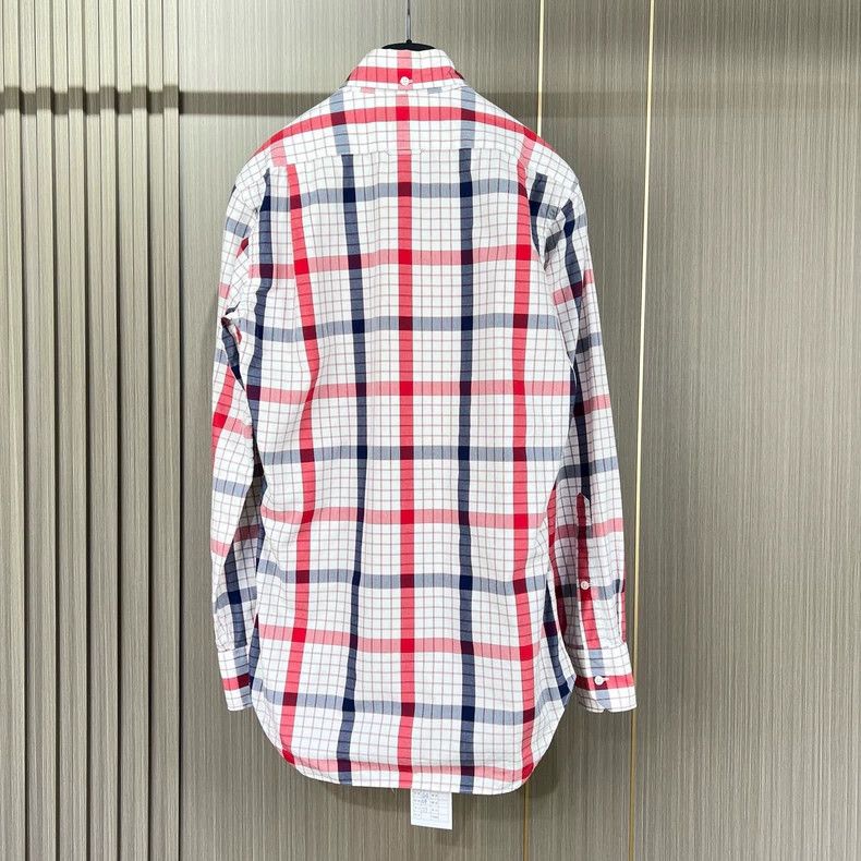 Thom Browne Thom Browne Red White Plaid Shirt-dmc Size US M / EU 48-50 / 2 - 2 Thumbnail