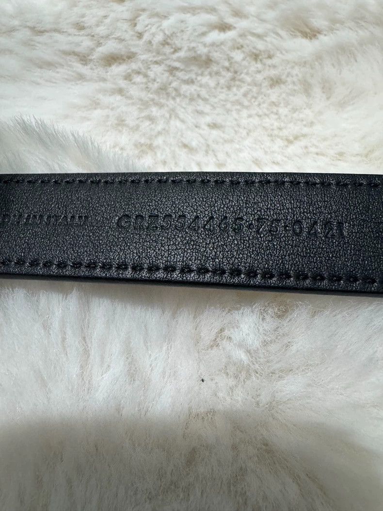 Saint Laurent Paris Saint Laurent Black Gold Logo Waist Belt-dmc Size ONE SIZE - 5 Thumbnail