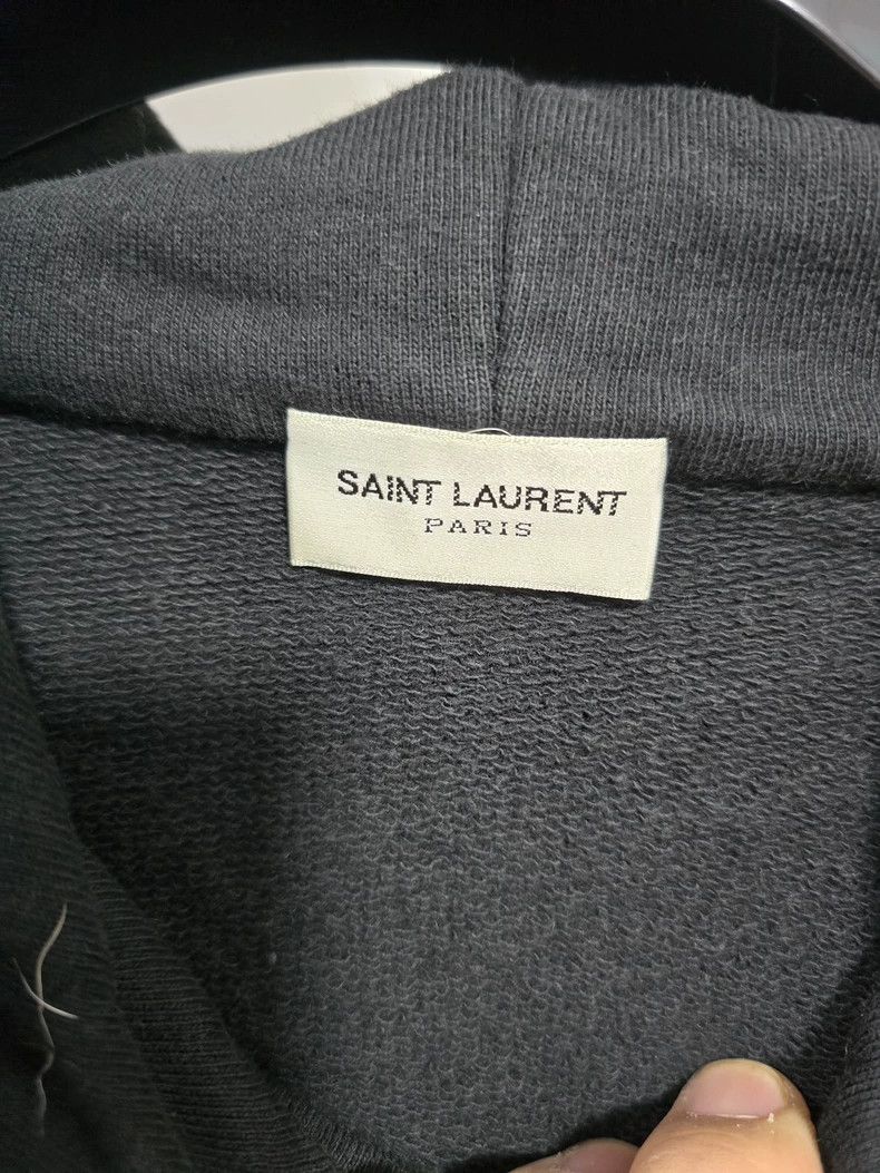 Saint Laurent Paris Saint Laurent Black Logo Hoodie M Size-dmc Size US M / EU 48-50 / 2 - 6 Thumbnail