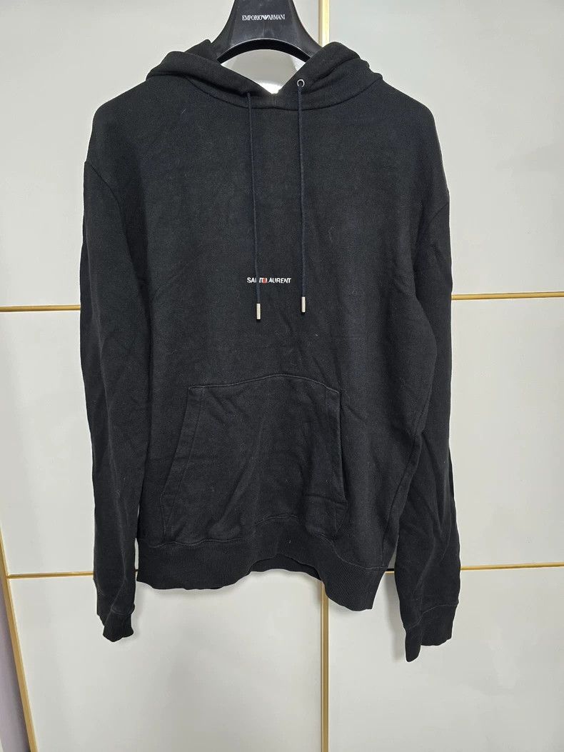 Saint Laurent Paris Saint Laurent Black Logo Hoodie M Size-dmc Size US M / EU 48-50 / 2 - 2 Thumbnail