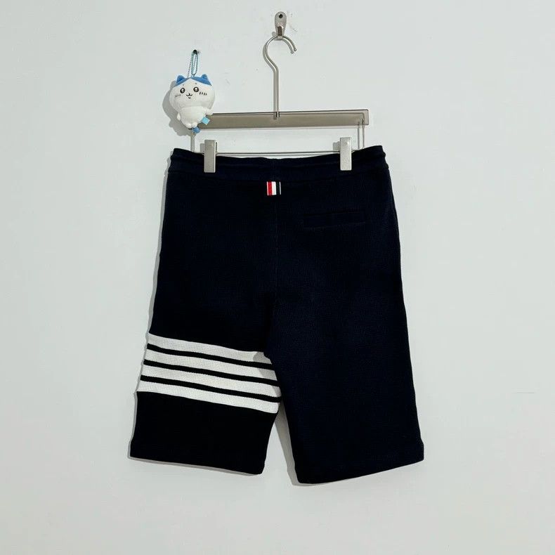 Thom Browne Thom Browne Navy Waffle Knit Shorts-dmc Size US 32 / EU 48 - 3 Thumbnail