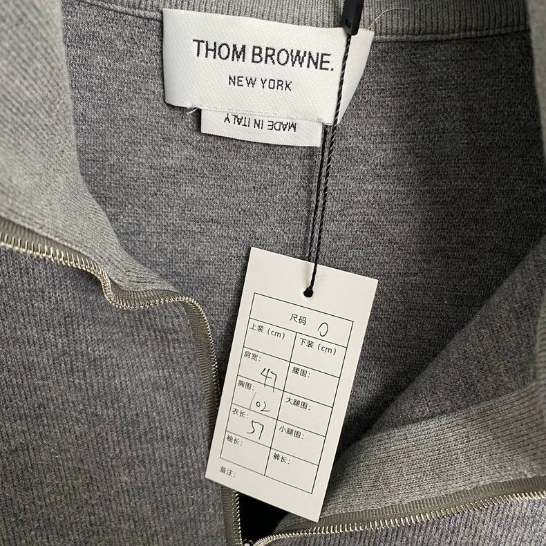 Thom Browne Thom Browne Grey Half-Zip Knit Sweater-dmc Size US XS / EU 42 / 0 - 3 Thumbnail