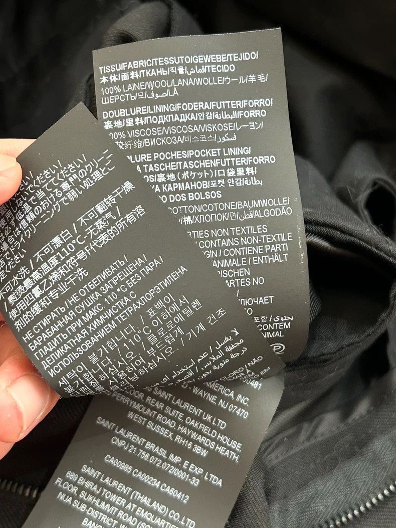 Saint Laurent Paris Saint Laurent Wool Smoking Pants Size 48-dmc Size US 36 / EU 52 - 6 Thumbnail