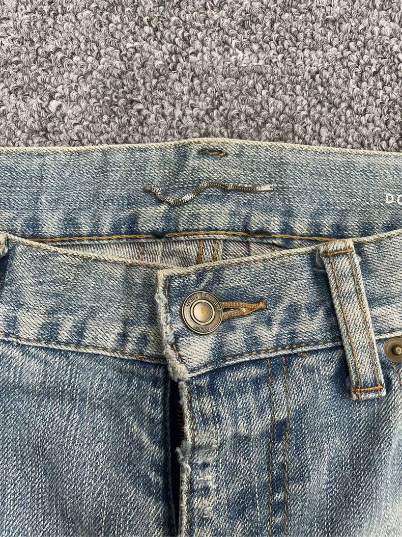 Saint Laurent Paris Saint Laurent Distressed Blue Denim Jeans-dmc Size US 28 / EU 44 - 4 Thumbnail