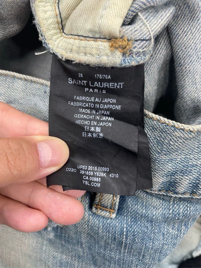 Saint Laurent Paris Saint Laurent Distressed Blue Denim Jeans-dmc Size US 28 / EU 44 - 7 Thumbnail