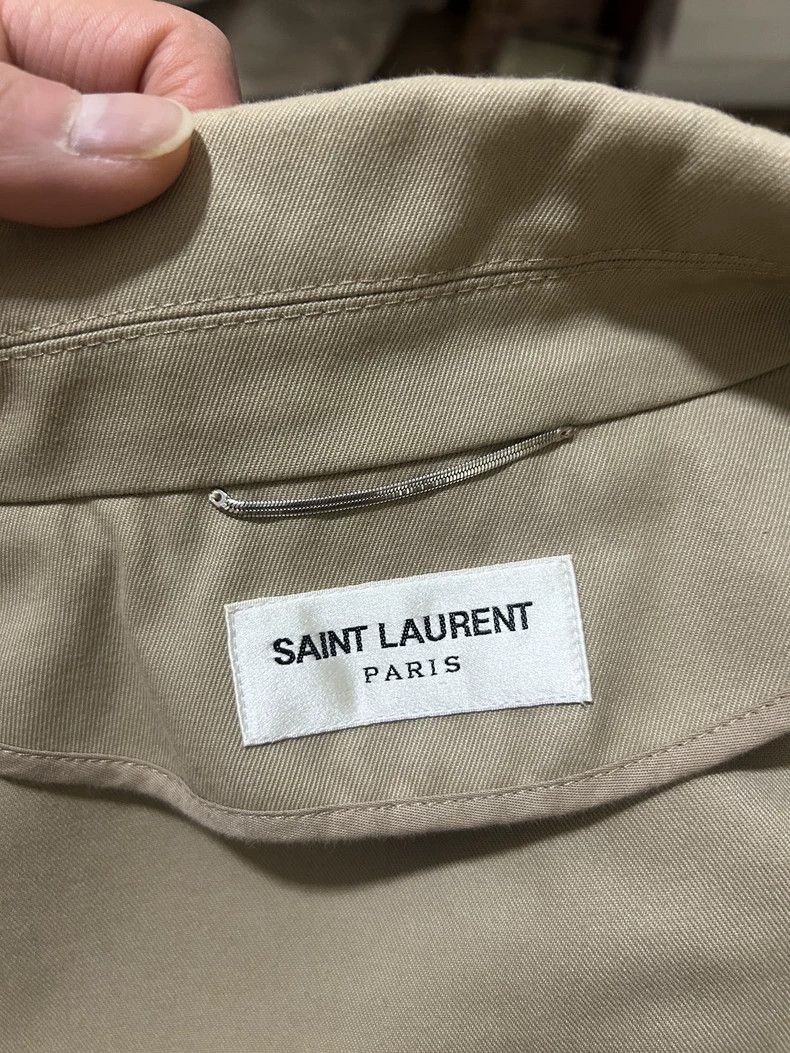 Saint Laurent Paris Stylish Saint Laurent Khaki Jacket-dmc Size US L / EU 52-54 / 3 - 3 Thumbnail