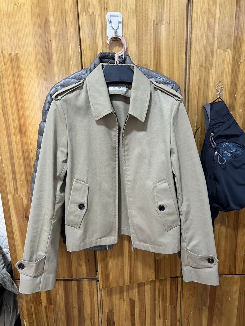 Saint Laurent Paris Stylish Saint Laurent Khaki Jacket-dmc Size US L / EU 52-54 / 3 - 4 Thumbnail