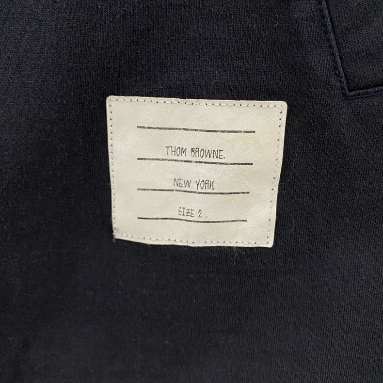 Thom Browne Navy Zip-Up Hoodie by Thom Browne-dmc Size US M / EU 48-50 / 2 - 3 Thumbnail