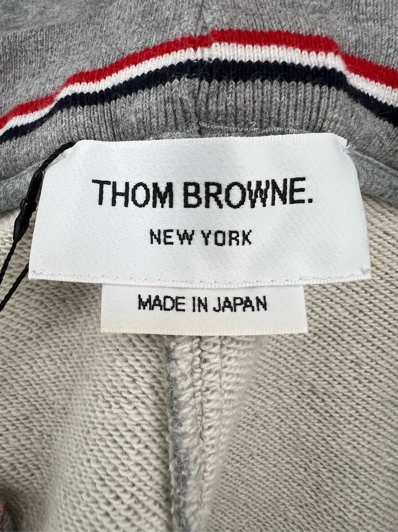 Thom Browne Gray Thom Browne Shorts with Four Stripes-dmc Size US 30 / EU 46 - 4 Thumbnail