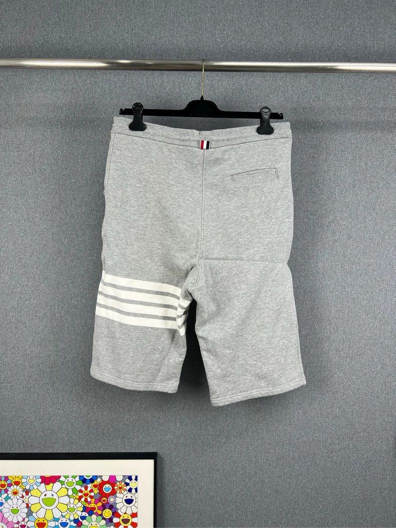 Thom Browne Gray Thom Browne Shorts with Four Stripes-dmc Size US 30 / EU 46 - 2 Thumbnail