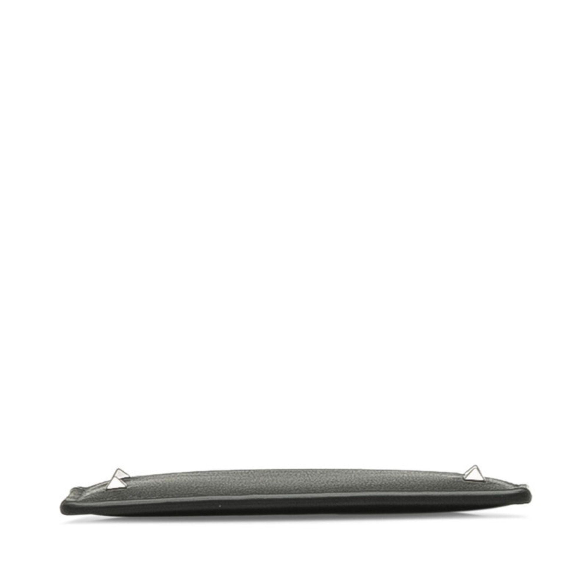 Valentino Valentino Rockstud Card Case Pass Black Leather Women's VALENTINO Size ONE SIZE - 4 Thumbnail