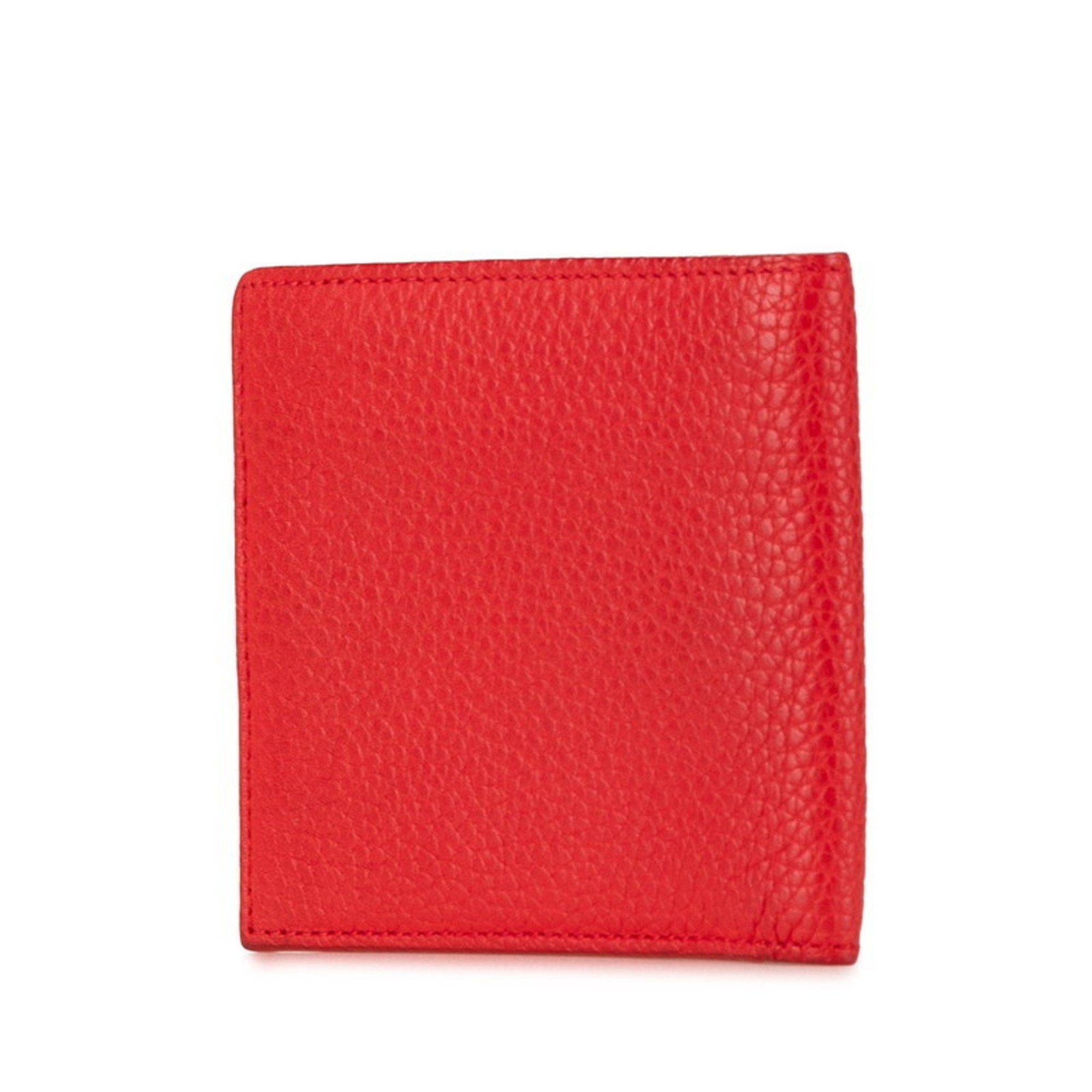 Bottega Veneta Bottega Veneta Bi-fold Wallet Red Leather Women's BOTTEGAVENETA Size ONE SIZE - 2 Thumbnail