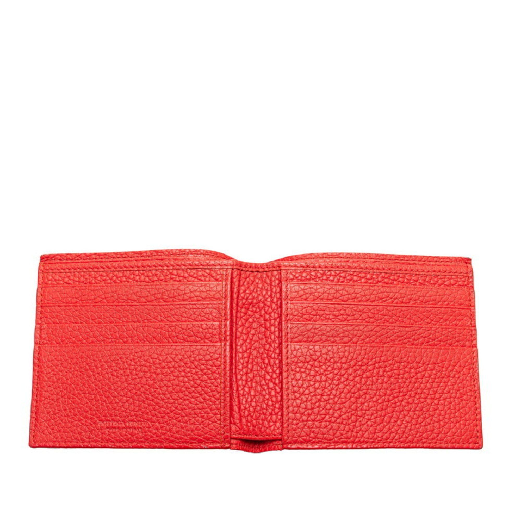 Bottega Veneta Bottega Veneta Bi-fold Wallet Red Leather Women's BOTTEGAVENETA Size ONE SIZE - 4 Thumbnail