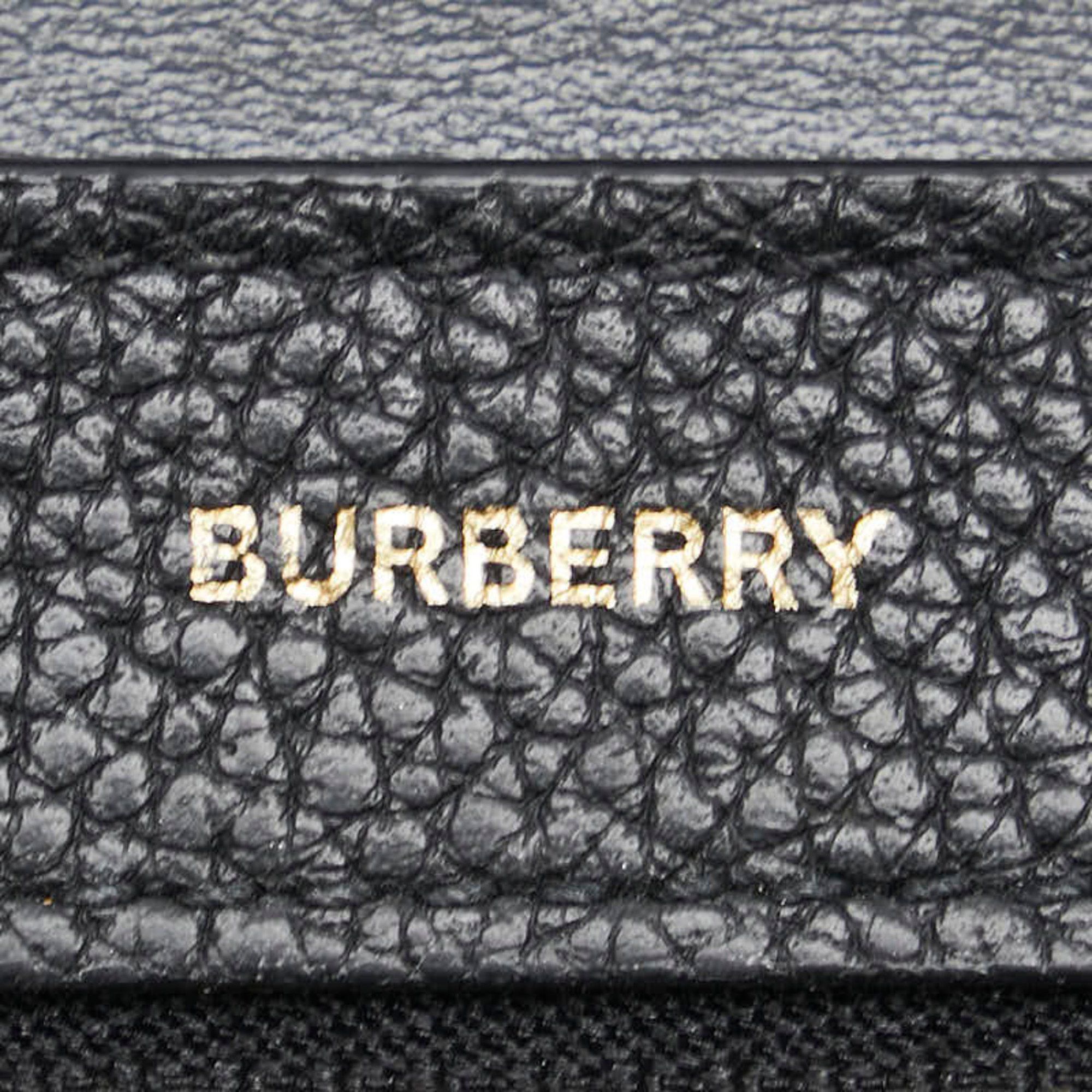 Burberry Burberry TB Bi-fold Wallet Black Leather Women's BURBERRY Size ONE SIZE - 8 Thumbnail