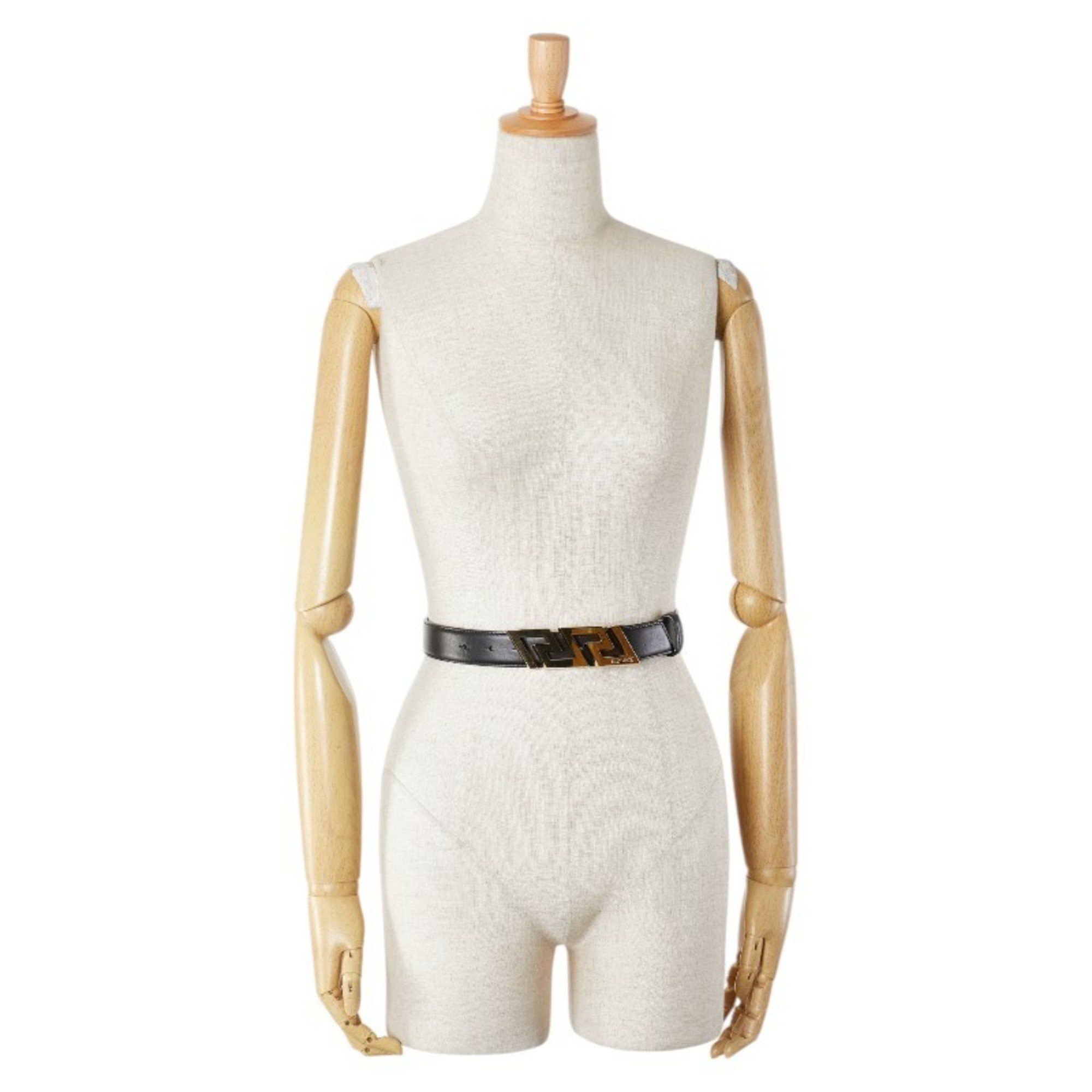 Versace Versace Greca Belt Size: 85/34 Black Gold Leather Plated Men's VERSACE Size ONE SIZE - 8 Thumbnail