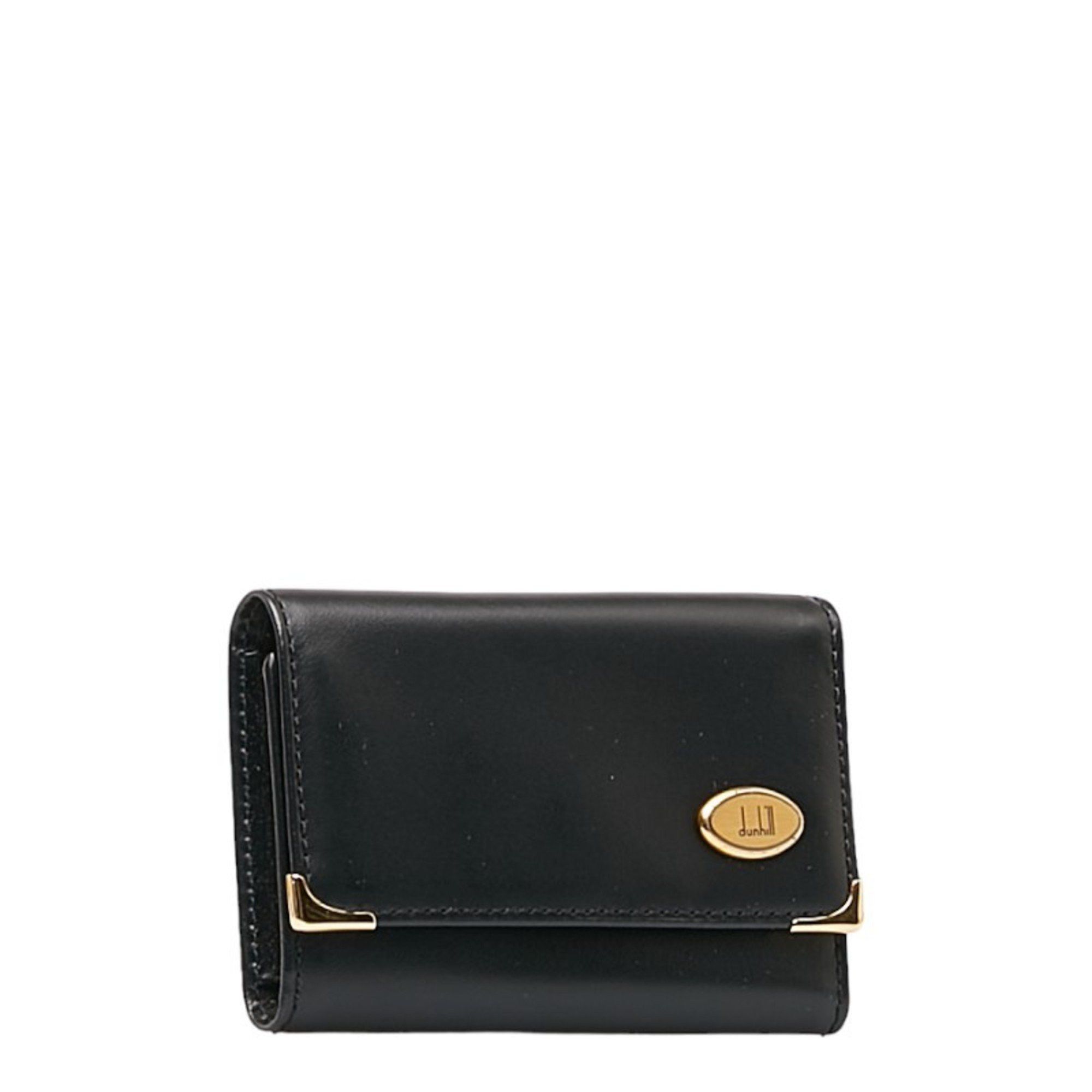 Alfred Dunhill Dunhill Oxford 6-ring key case, black leather, men's Size ONE SIZE - 2 Thumbnail