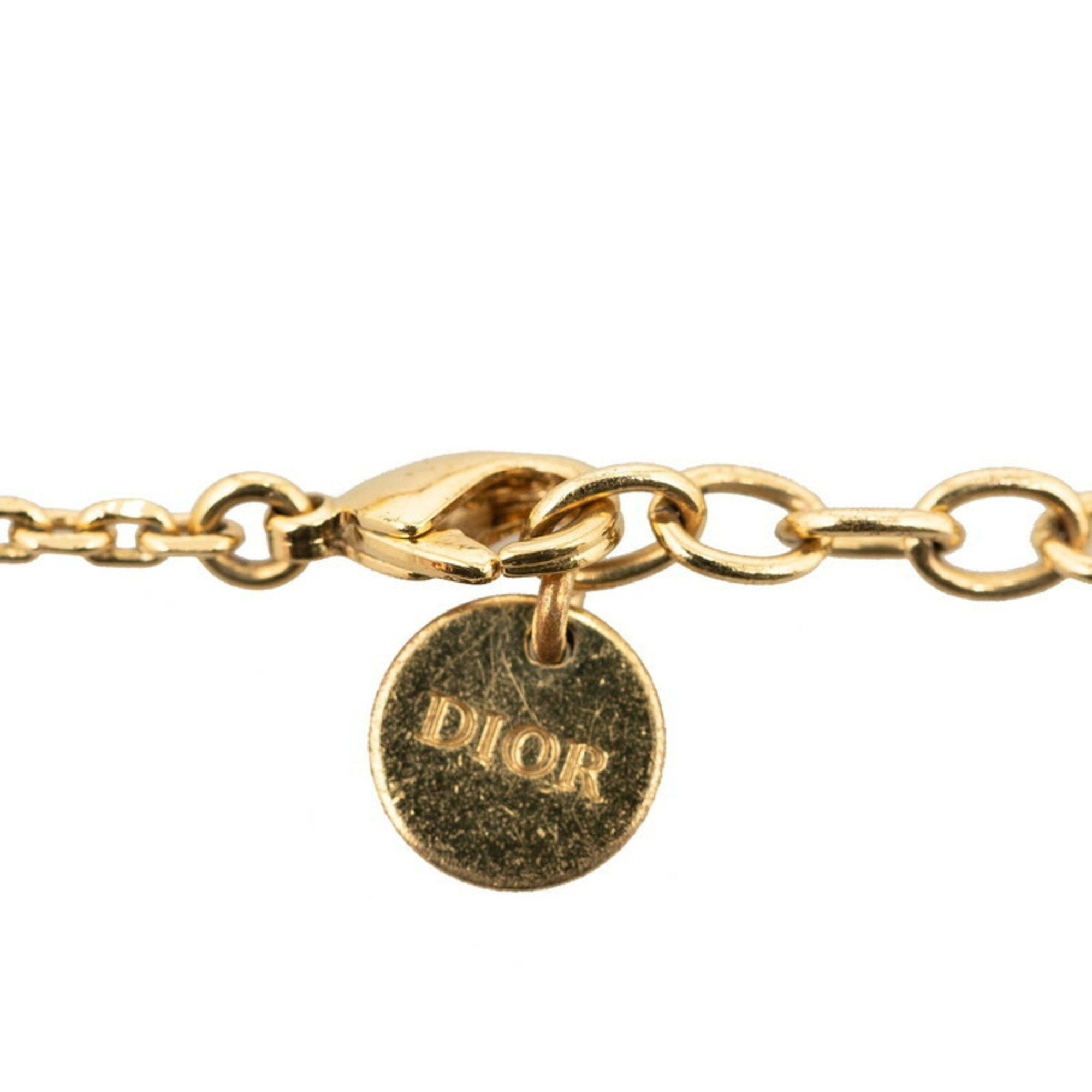 Dior Christian Dior Dior Faux Pearl Bracelet Gold Plated Women's Size ONE SIZE - 3 Thumbnail