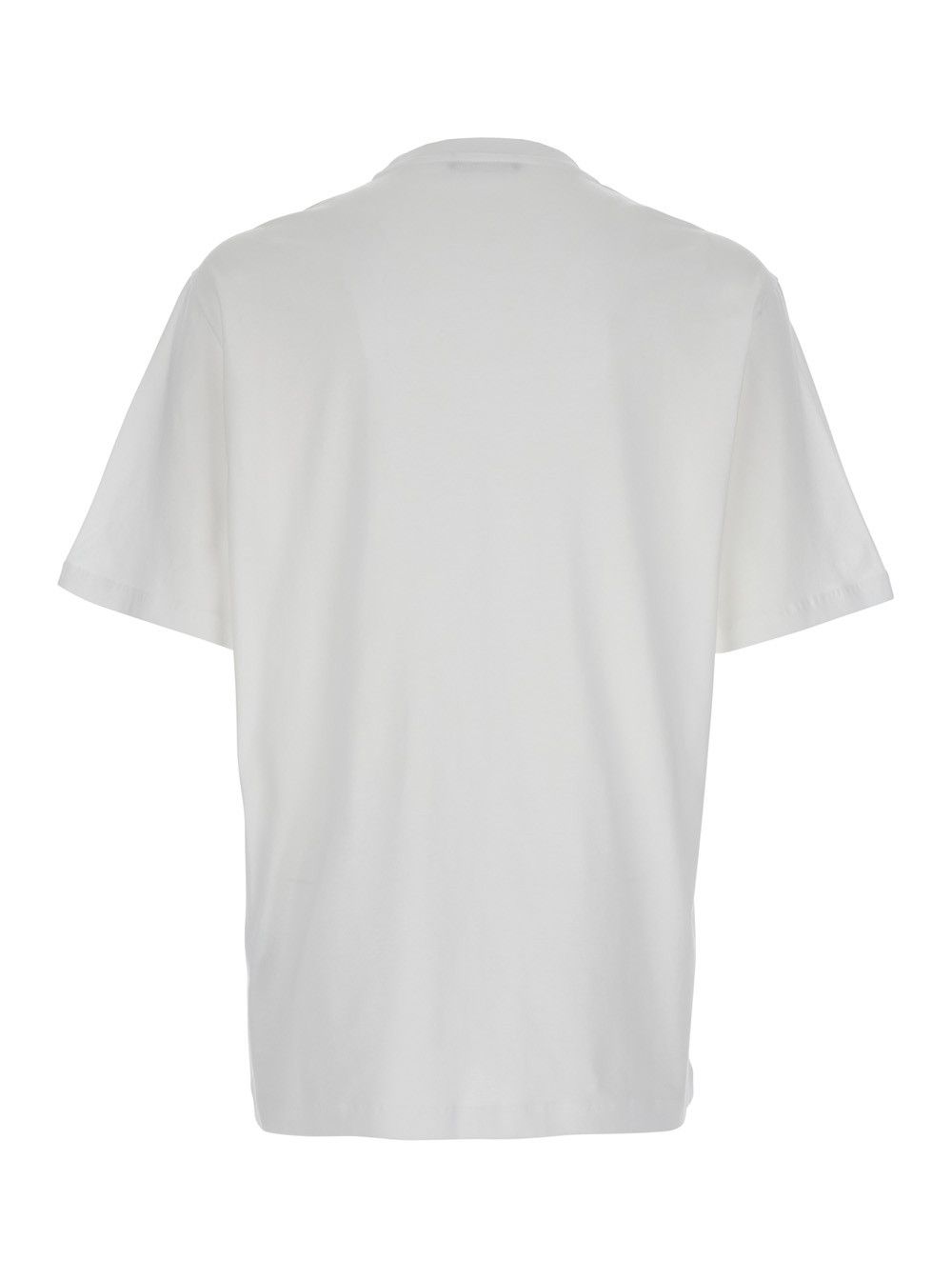 Versace White T-Shirt with Medusa Head Logo Print on the Front in Cotton Man Size US L / EU 52-54 / 3 - 2 Thumbnail
