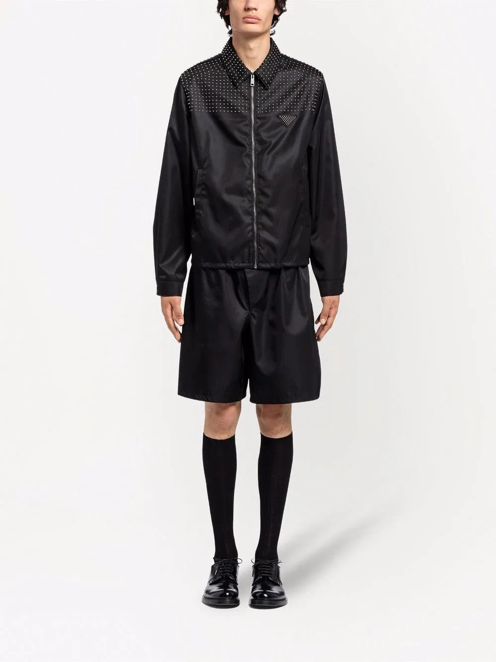 Prada $4.3K VALUE Re-Nylon studded blouson jacket Size US XL / EU 56 / 4 - 3 Thumbnail