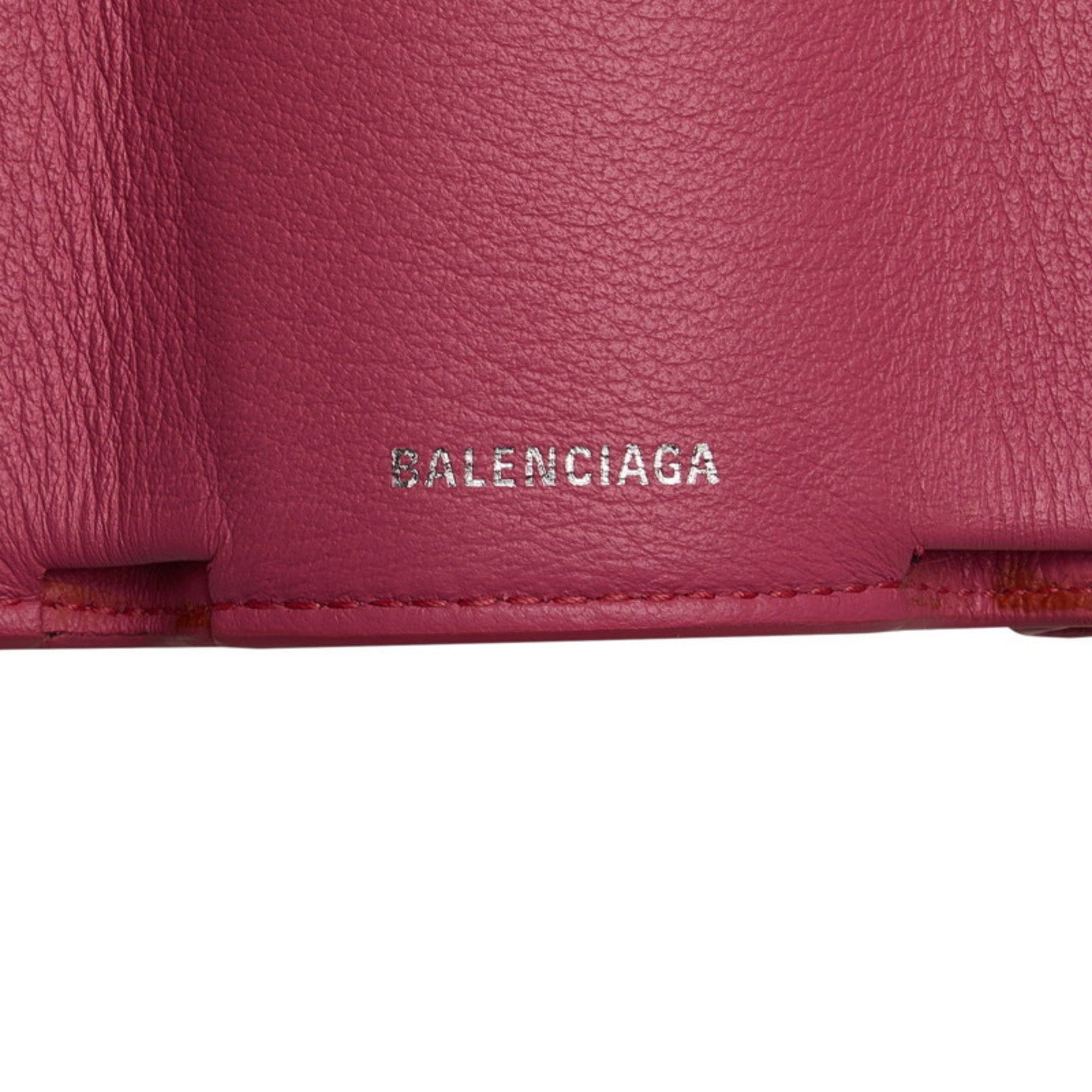 Balenciaga Balenciaga Mini Paper Wallet Bi-fold 391446 Pink Leather Women's BALENCIAGA Size ONE SIZE - 10 Thumbnail