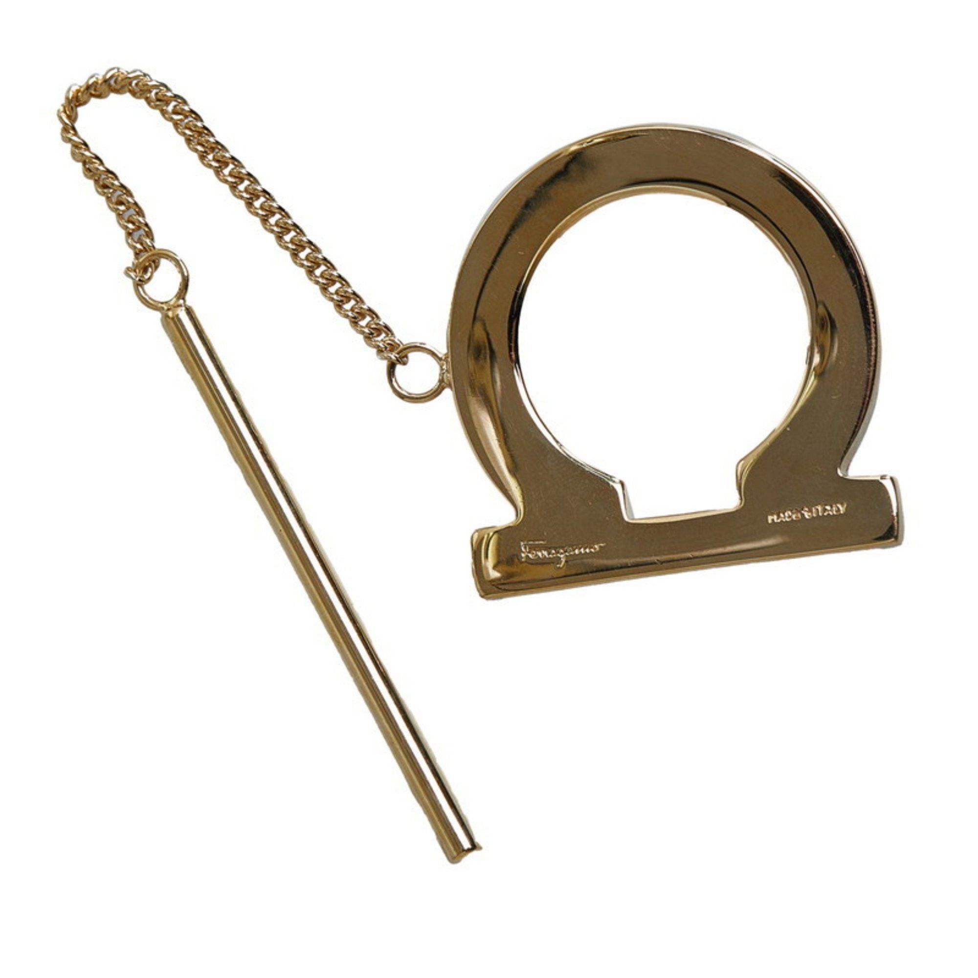 Salvatore Ferragamo Salvatore Ferragamo Gancini Keychain Gold Plated Women's Size ONE SIZE - 2 Thumbnail