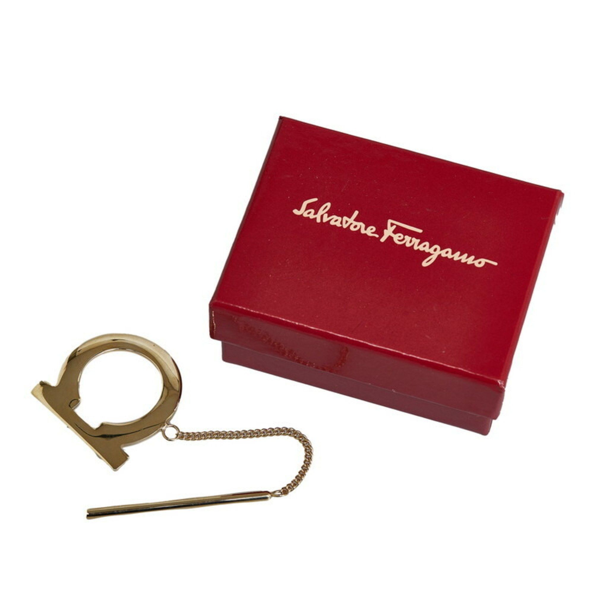 Salvatore Ferragamo Salvatore Ferragamo Gancini Keychain Gold Plated Women's Size ONE SIZE - 5 Thumbnail