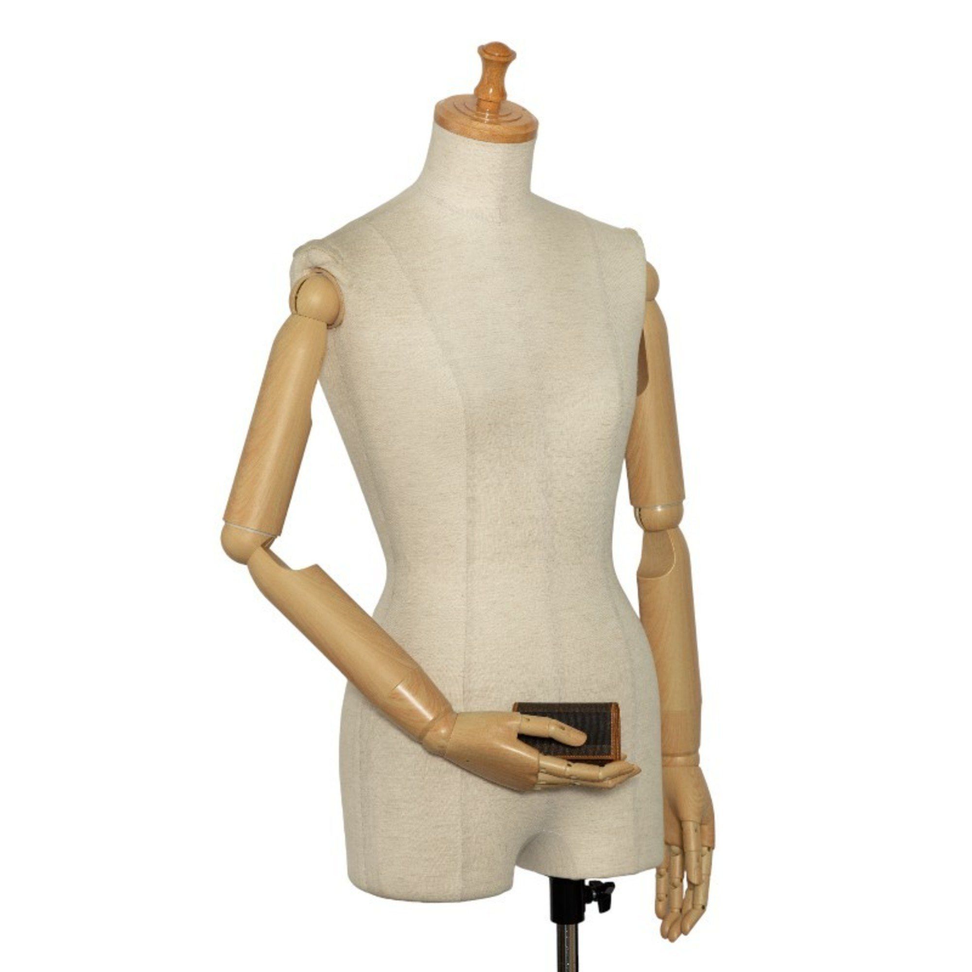 Fendi FENDI PECAN 6-ring key case holder 10163 black brown PVC leather women's Size ONE SIZE - 11 Thumbnail