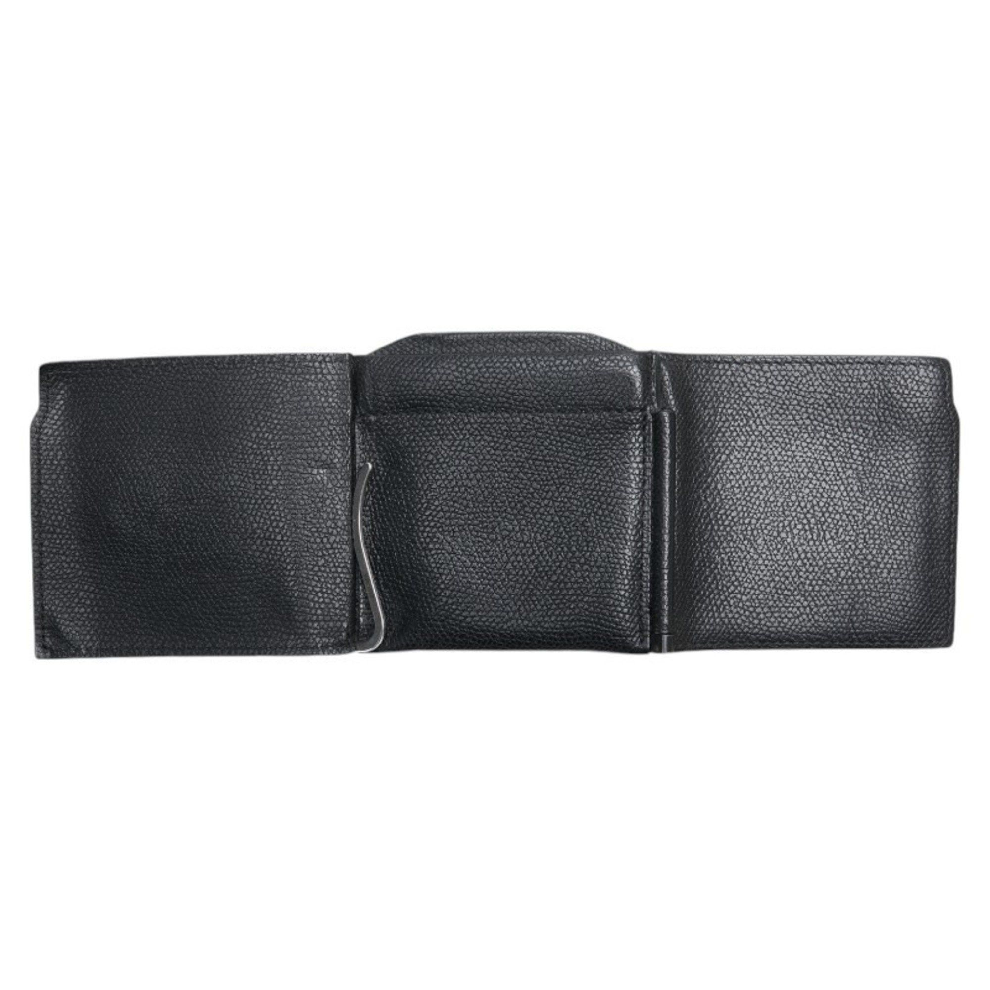 Valextra Valextra Money Clip Coin Case Black Leather Men's Size ONE SIZE - 4 Thumbnail