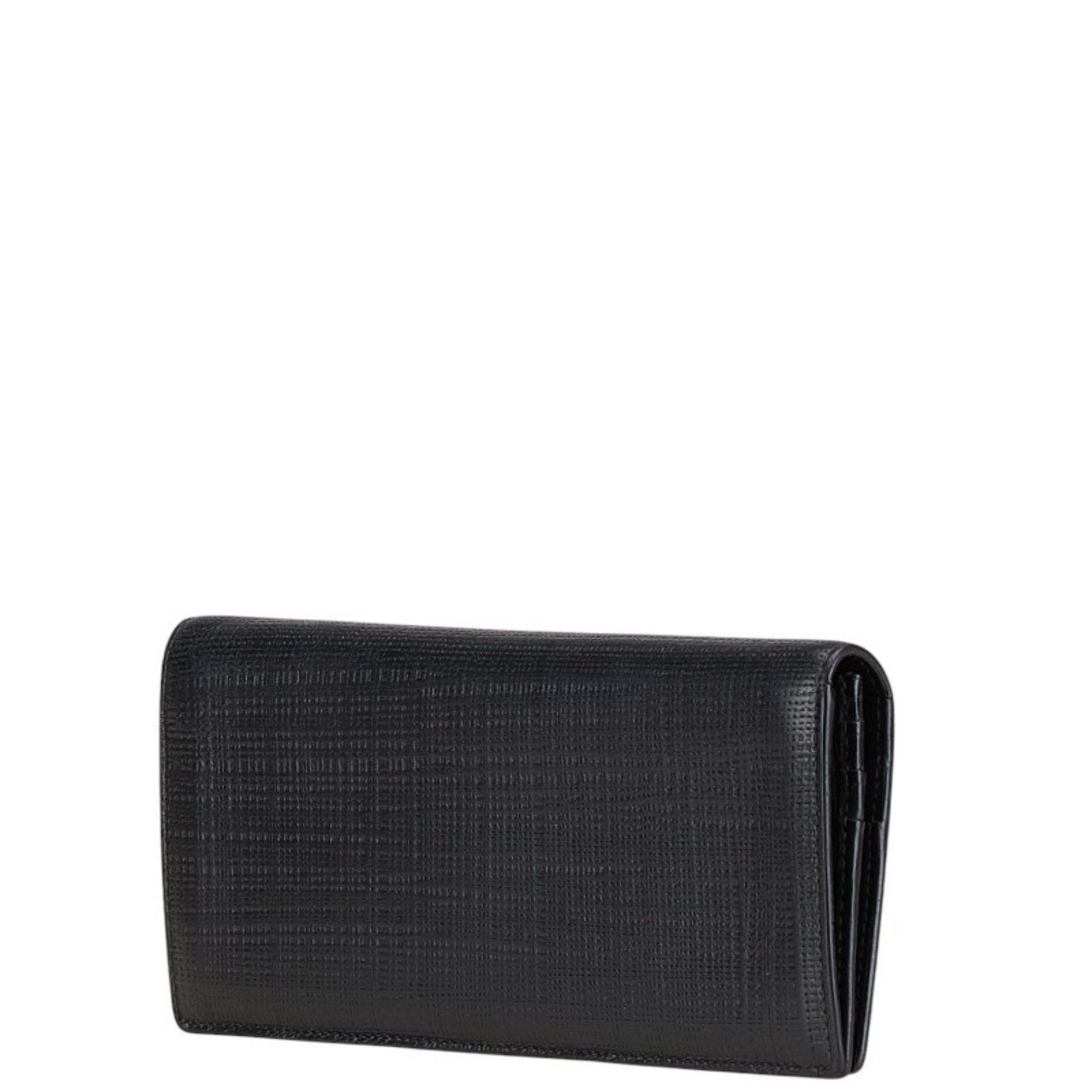 Loewe LOEWE Anagram Linen Bi-fold Wallet Black Leather Men's Size ONE SIZE - 2 Thumbnail