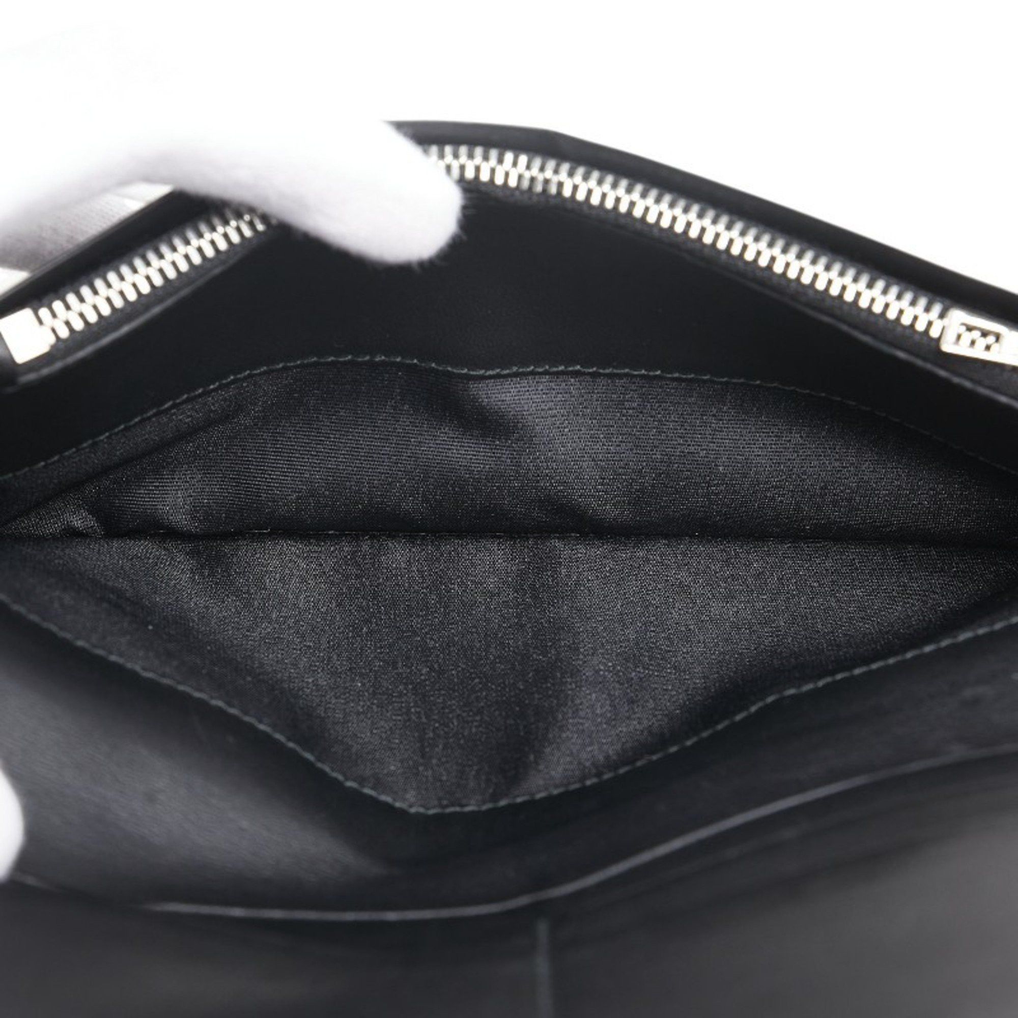 Loewe LOEWE Anagram Linen Bi-fold Wallet Black Leather Men's Size ONE SIZE - 8 Thumbnail