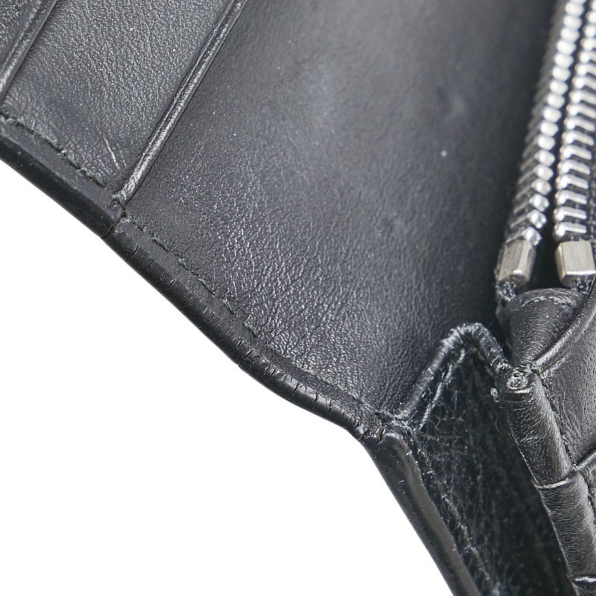 Loewe LOEWE Anagram Linen Bi-fold Wallet Black Leather Men's Size ONE SIZE - 4 Thumbnail