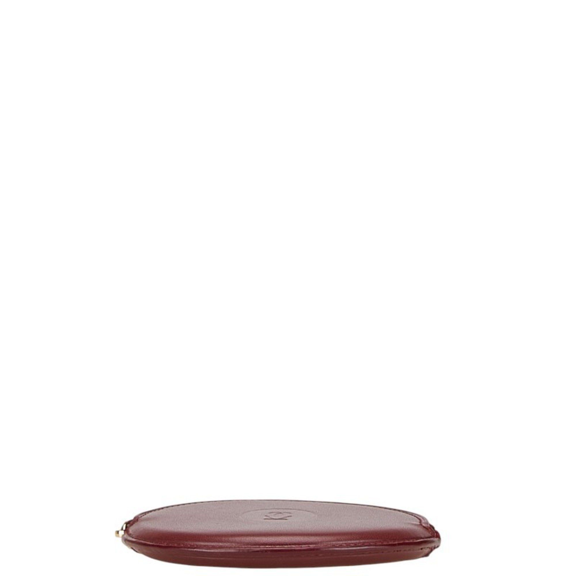 Cartier Cartier Must Line Coin Case, Purse, Wine Red, Leather, Women's, CARTIER Size ONE SIZE - 3 Thumbnail