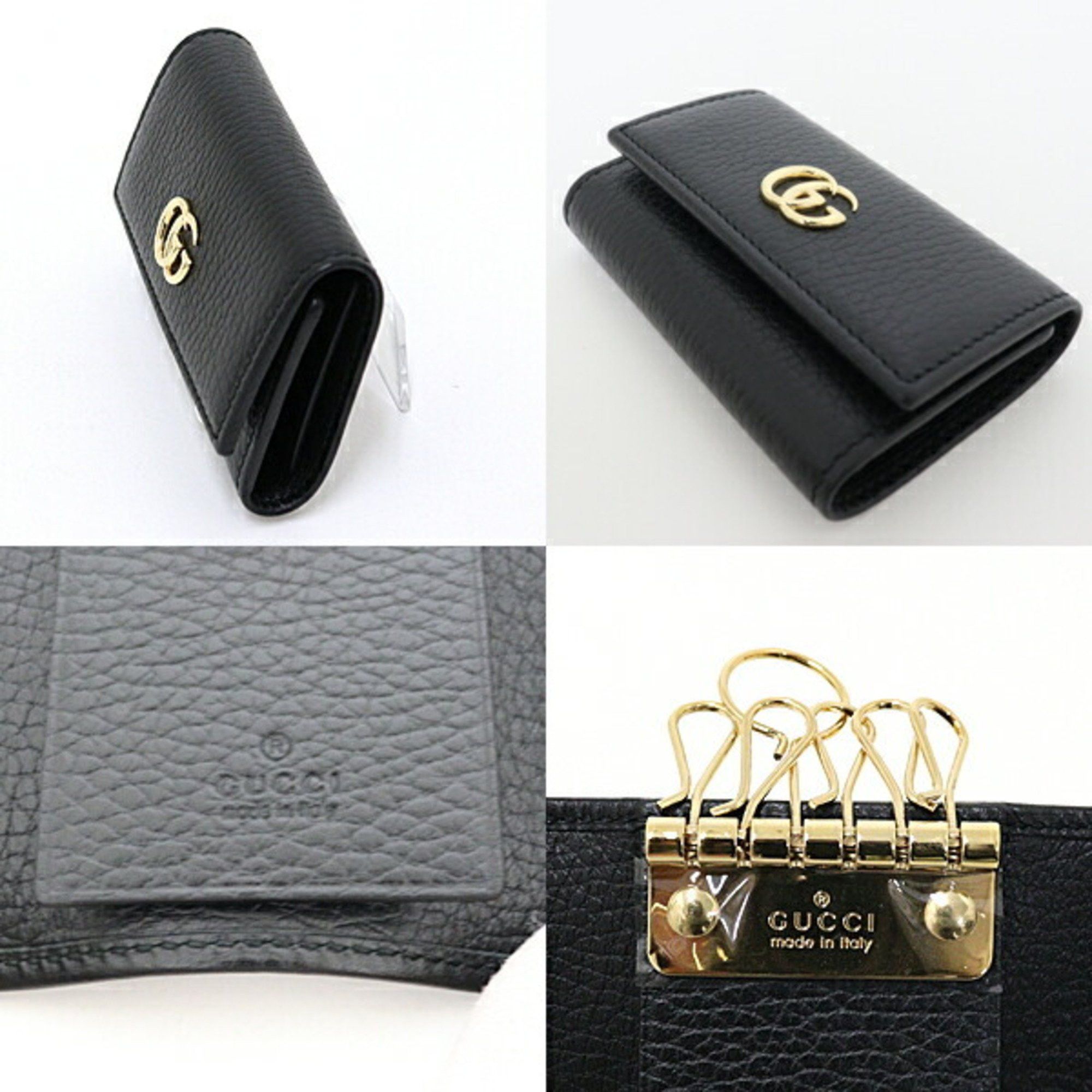 Gucci GUCCI GG Marmont 6-Key Case 456118 Black Size ONE SIZE - 2 Thumbnail